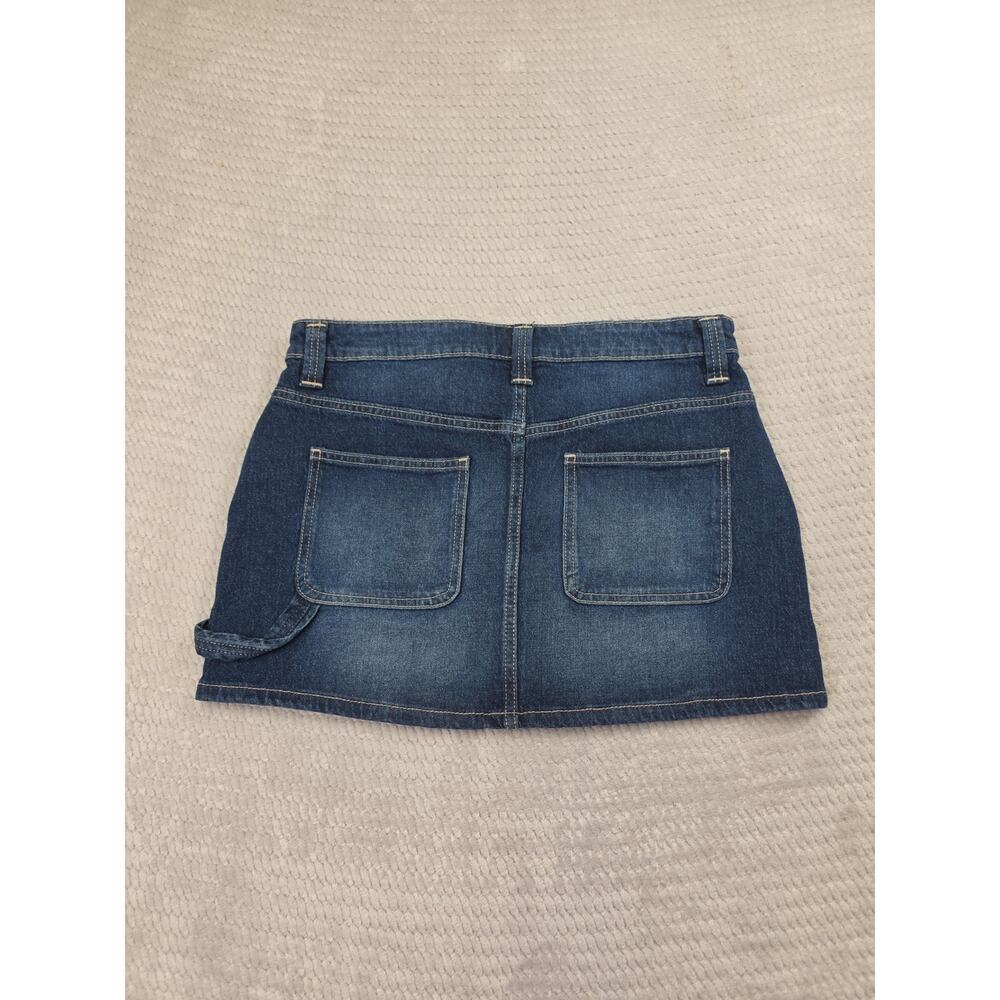 Blue Jean Carpenter Skirt Womens Small 4-6 Blue Denim Skirt New - Picture 6 of 7